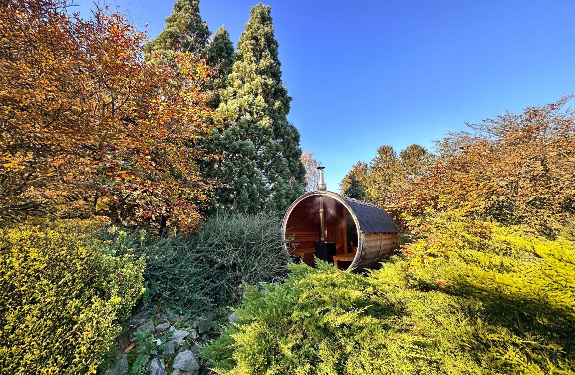 Wellness Tuin - Ultieme Partner Beleving - St Hubertus Suite Met Jacuzzi ,Openhaard, Prive Hottub En Prive Sauna In Jachthut Stijl هورست المظهر الخارجي الصورة